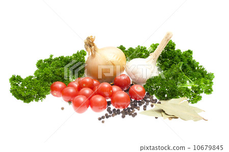 Harvest vegetables isolated on a white background 10679845