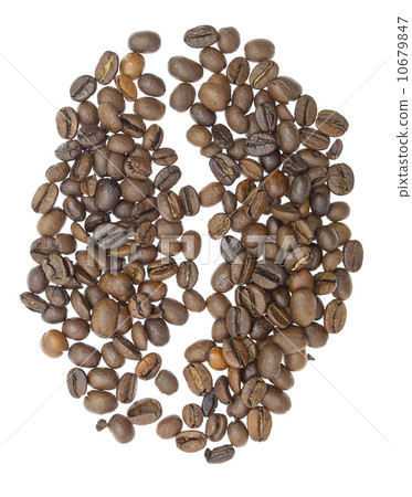coffee beans on white background 10679847