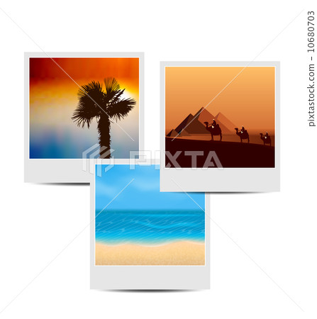 Photoframes with summertime background Photoframes with summertime background 10680703