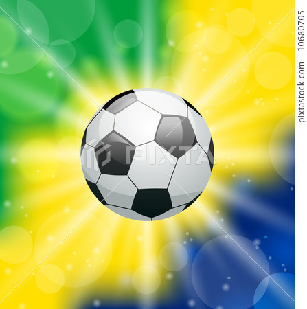Background with soccer ball, for Brazil 2014 10680705
