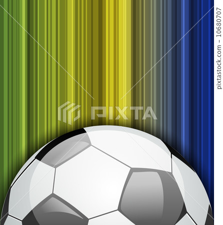Background with soccer ball, Brazil 2014 football championship 10680707