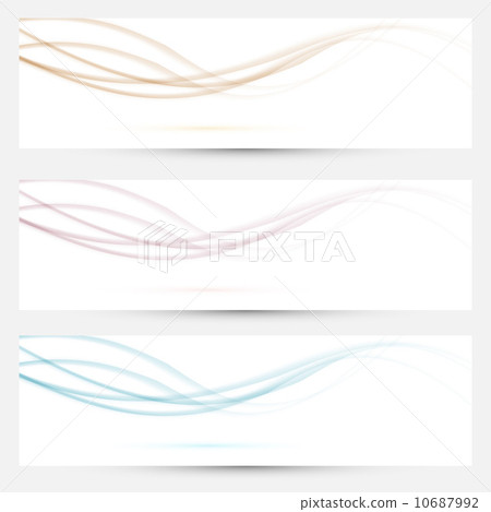 Transparent web headers with swoosh elements collection Transparent web headers with swoosh elements collection 10687992