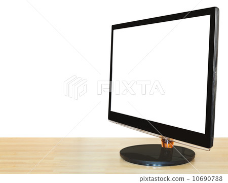 widescreen display with cut out screen on table widescreen display with cut out screen on table 10690788