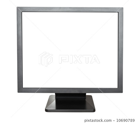 black display with cut out screen isolated black display with cut out screen isolated 10690789
