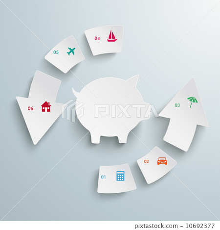 Success Arrow 6 Pieces Cycle House Piggy Bank PiAd Success Arrow 6 Pieces Cycle House Piggy Bank PiAd 10692377