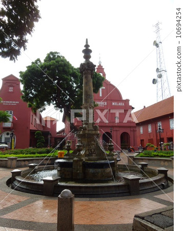 Malaysia (Melaka) Fountain of the Netherlands square 10694254