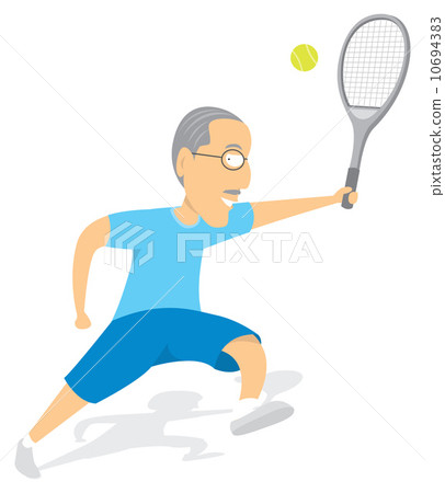 Senior tennis player 10694383