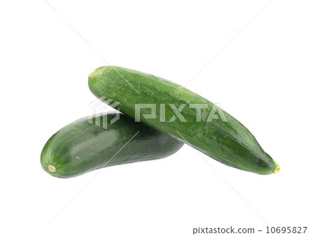 Two fresh cucumbers. 10695827