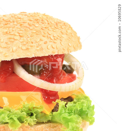 big hamburger close up 10695829