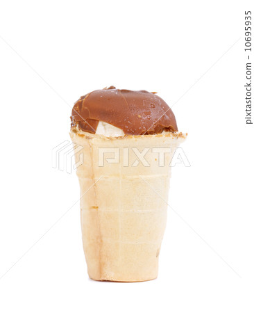 Tasty ice cream with chocolate. 10695935