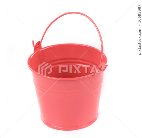 Close up of red metal bucket. Close up of red metal bucket. 10695997
