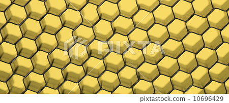 Close up of black net. Yellow light. 10696429