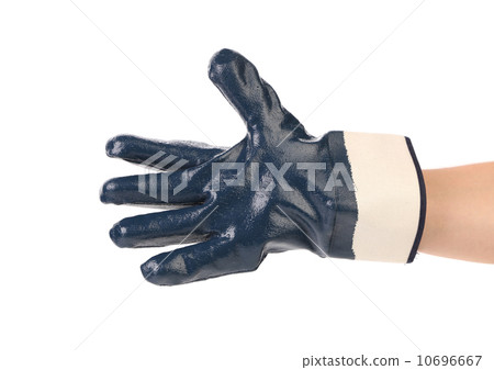 Rubber protective blue glove Rubber protective blue glove 10696667