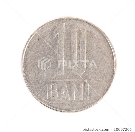 Ten bani romanian coin. Ten bani romanian coin. 10697205