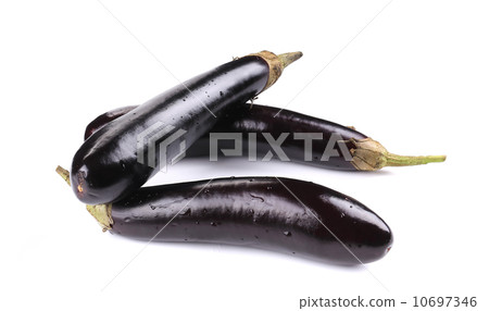 Fresh eggplants. 10697346