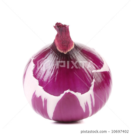 Peeled red onion bulb. Peeled red onion bulb. 10697402