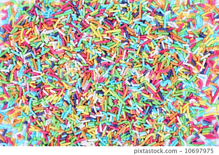 Colored sugar sprinkles for food decoration. Colored sugar sprinkles for food decoration. 10697975