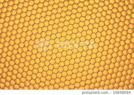 Hexagonal mesh on a yellow background. Hexagonal mesh on a yellow background. 10698084