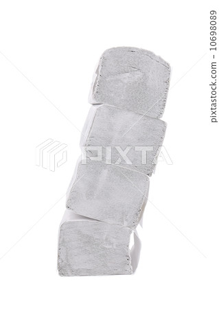 Stack of folded disposable papers. 10698089