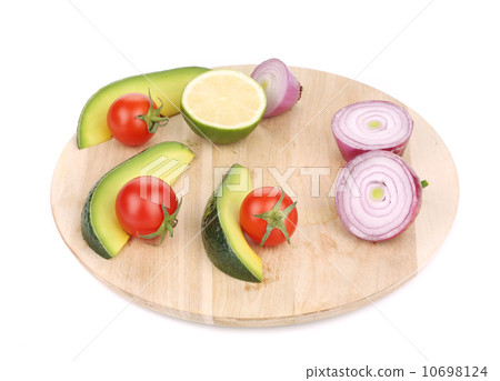 Fresh vegetables on platter. 10698124