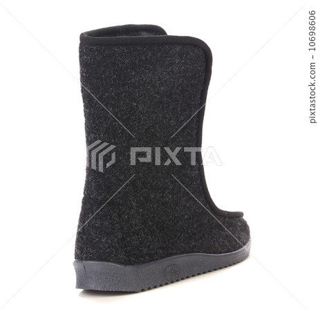 Black felt boot. 10698606