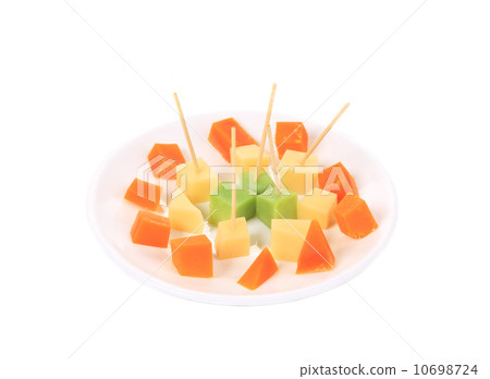 Various cheese on platter. Various cheese on platter. 10698724