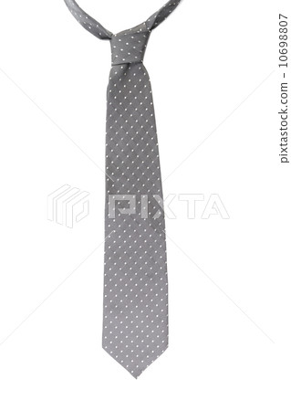 Gray tie with white speck. Gray tie with white speck. 10698807