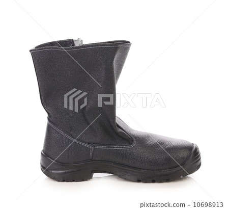 Black kersey boot close up. Black kersey boot close up. 10698913