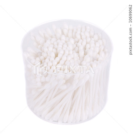Cotton ear sticks in round box. 10699062