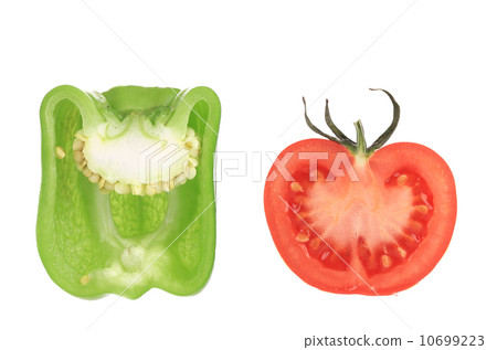 Tomato with pepper. Tomato with pepper. 10699223