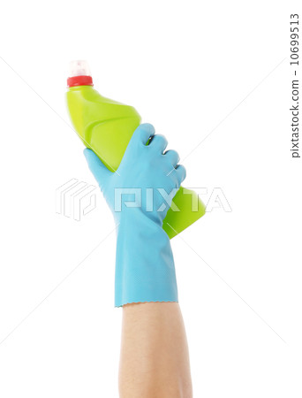 Detergent green bottle. 10699513