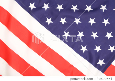 Close up of american flag. 10699661