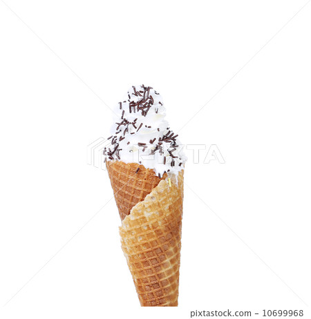 Soft serve ice cream. Sprinkles chocolate. Soft serve ice cream. Sprinkles chocolate. 10699968