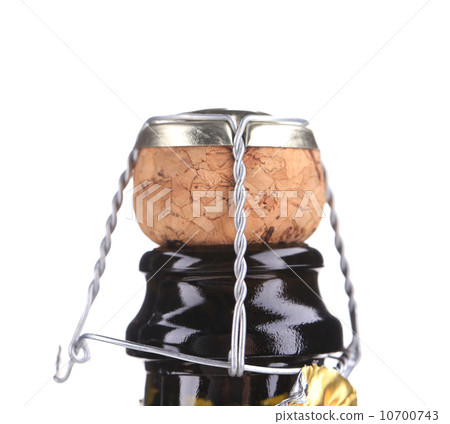 Top of champagne bottle. Top of champagne bottle. 10700743
