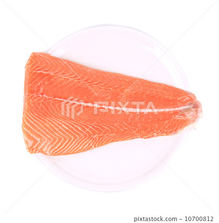 Raw salmon fillet. 10700812