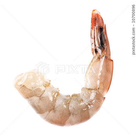 Raw shrimp isolated on white background Raw shrimp isolated on white background 10700896