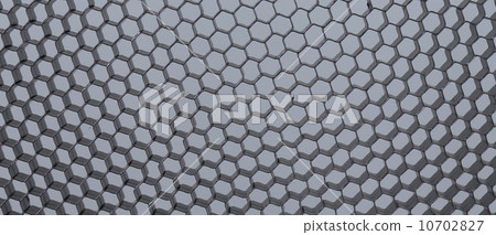 Close up of black net. Gray light. 10702827