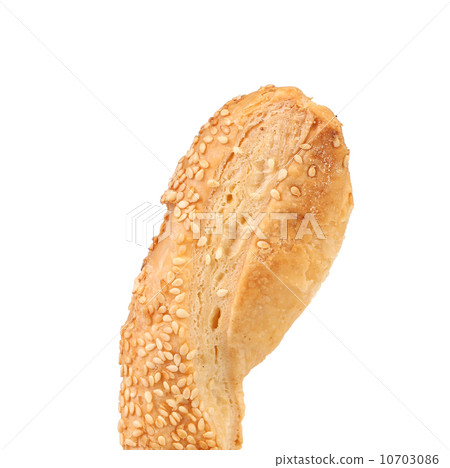 Close up of cheese sticks with seeds. 10703086