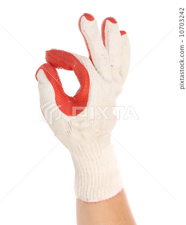 Protective glove shows sign ok. Protective glove shows sign ok. 10703242