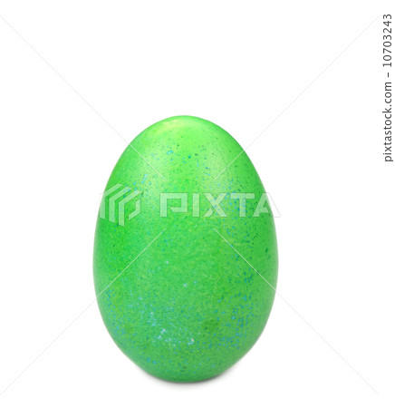 Close up of green easter egg. 10703243