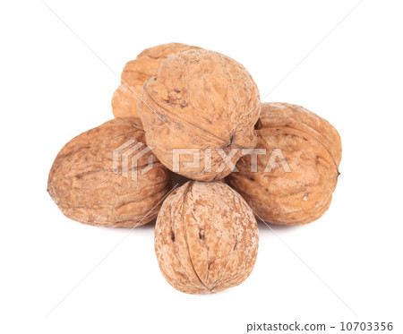 Close up of walnuts bunch. 10703356