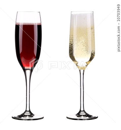 Two glasses of champagne. Two glasses of champagne. 10703949