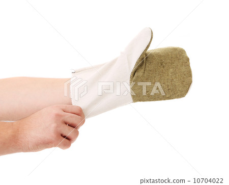 Working gauntlet on hand. Working gauntlet on hand. 10704022