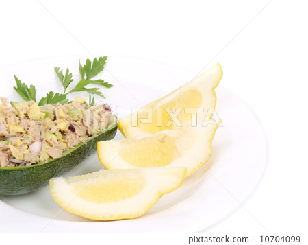 Avocado salad and tuna. Avocado salad and tuna. 10704099