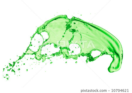 green liquid splash 10704621