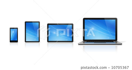 Laptop, mobile phone and digital tablet pc 10705367