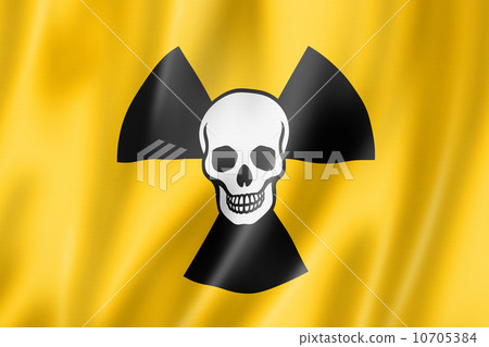 radioactive nuclear symbol death flag 10705384