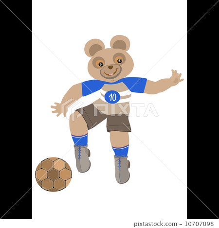 Teddy-bear playing football 10707098