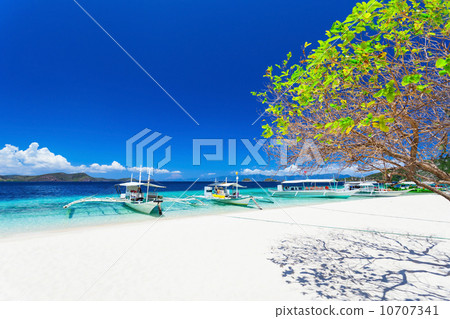 Boats on beach Boats on beach 10707341