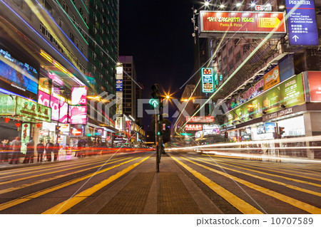 Public transport lights on the street 10707589